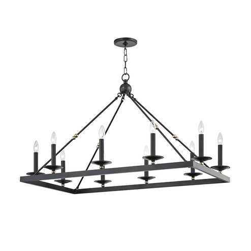 Allendale Ten Light Chandelier in Aged Old Bronze (70|3244AOB)