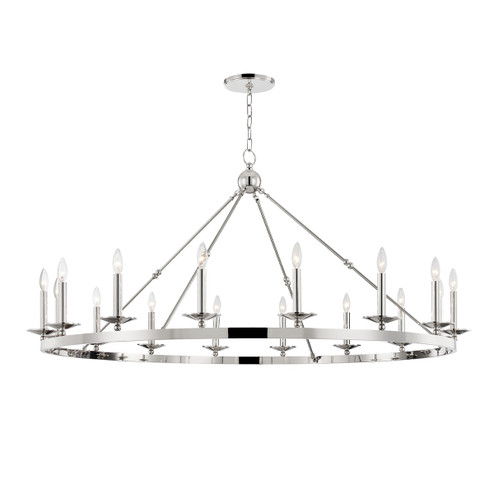 Allendale 16 Light Chandelier in Polished Nickel (70|3216PN)