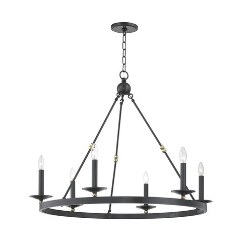 Allendale Six Light Chandelier in Aged Old Bronze (70|3206AOB)