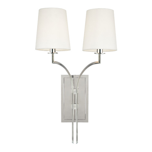 Glenford Two Light Wall Sconce in Polished Nickel (70|3112PN)