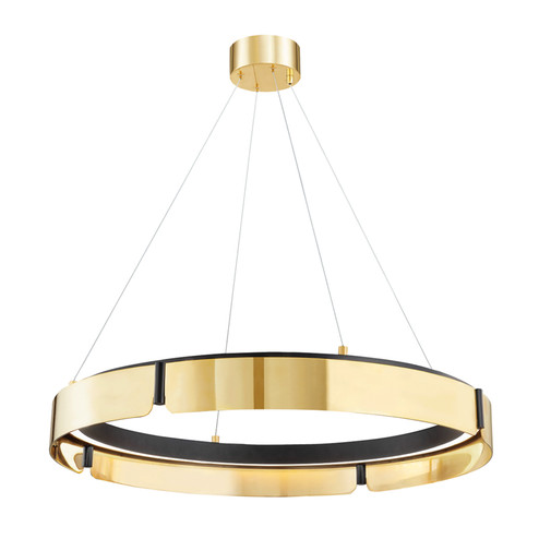 Tribeca LED Chandelier in Aged Brass/Black (70|2933AGBBK)