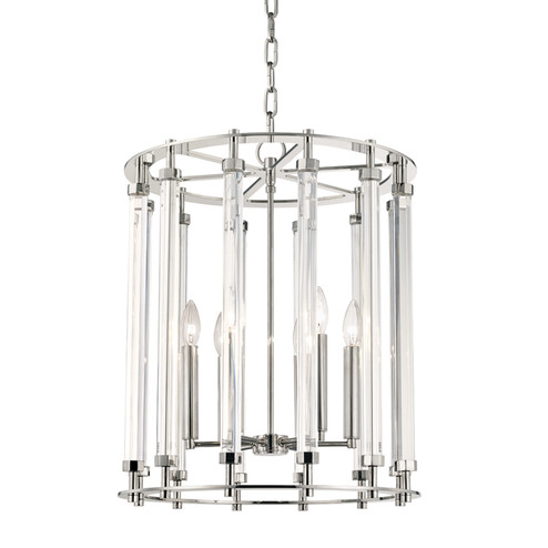 Haddon Six Light Pendant in Polished Nickel (70|2818PN)