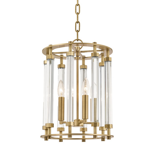 Haddon Four Light Pendant in Aged Brass (70|2812AGB)