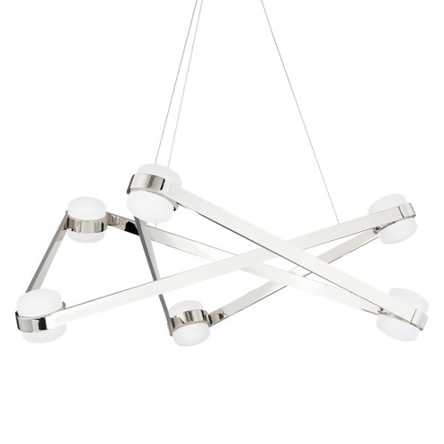 Orbit LED Chandelier in Polished Nickel (70|2738PN)