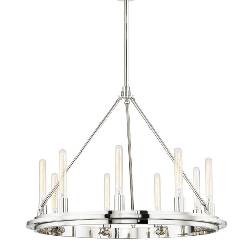 Chambers Nine Light Chandelier in Polished Nickel (70|2732PN)