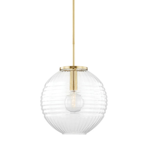 Bay Ridge One Light Pendant in Aged Brass (70|2717AGB)