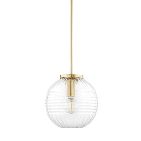 Bay Ridge One Light Pendant in Aged Brass (70|2713AGB)