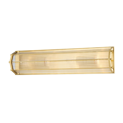 Wembley Four Light Wall Sconce in Aged Brass (70|2624AGB)