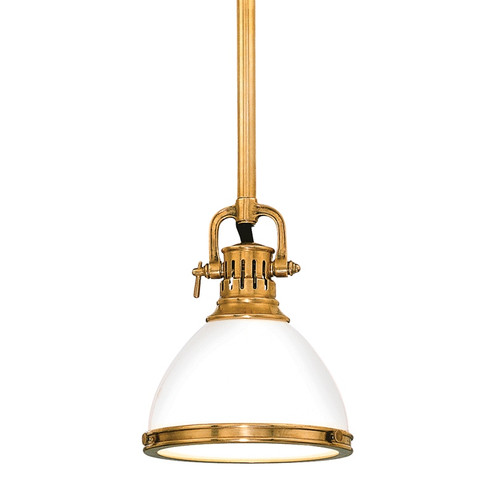 Randolph One Light Pendant in Aged Brass (70|2621AGB)
