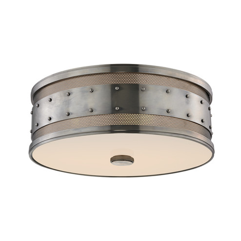 Gaines Three Light Flush Mount in Historic Nickel (70|2206HN)