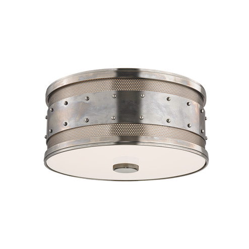 Gaines Two Light Flush Mount in Historic Nickel (70|2202HN)