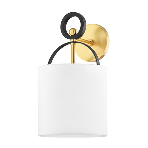 Campbell Hall One Light Wall Sconce in Aged Brass/Black Brass Combo (70|2031AGBBBR)