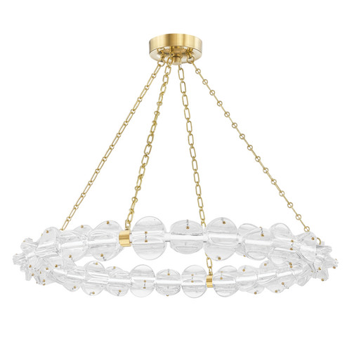 Lindley LED Chandelier in Aged Brass (70|1938AGB)