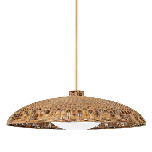 Delano One Light Pendant in Vintage Gold Leaf (70|1933VGL)