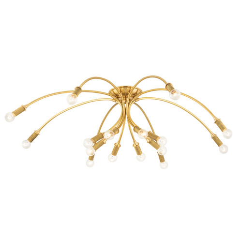 Amboy 16 Light Flush Mount in Aged Brass (70|1548AGB)