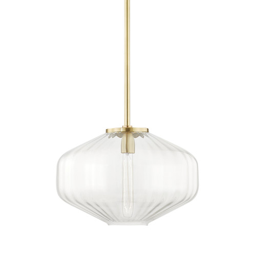 Bennett One Light Pendant in Aged Brass (70|1518AGB)