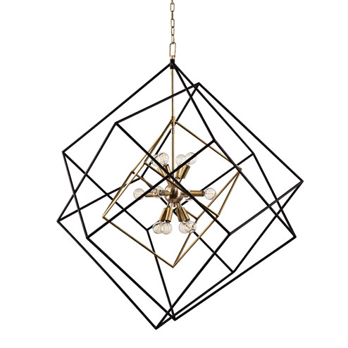 Roundout 12 Light Pendant in Aged Brass (70|1234AGB)