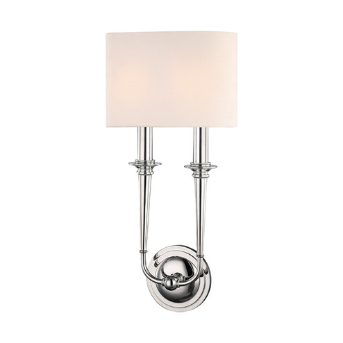 Lourdes Two Light Wall Sconce in Polished Nickel (70|1232PN)