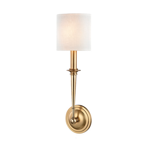 Lourdes One Light Wall Sconce in Aged Brass (70|1231AGB)