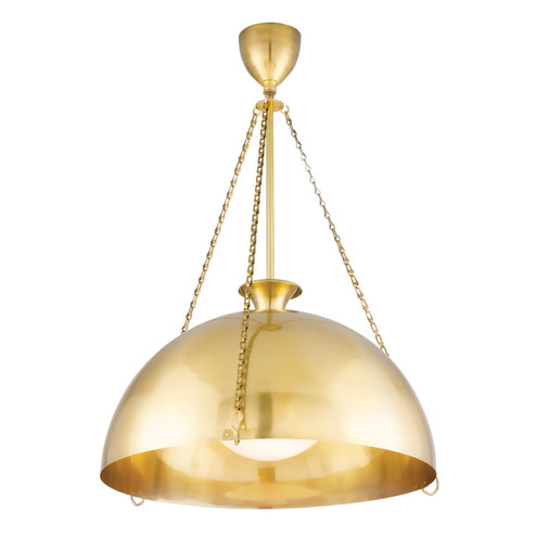 Levette One Light Pendant in Aged Brass (70|1226AGB)
