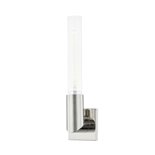 Asher One Light Wall Sconce in Polished Nickel (70|1201PN)