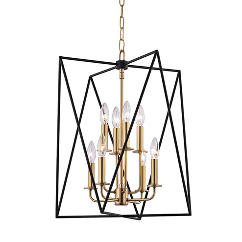 Laszlo Eight Light Pendant in Aged Brass (70|1118AGB)