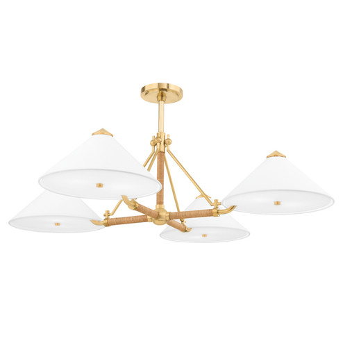 Williamsburg Eight Light Chandelier in Aged Brass (70|1046AGB)