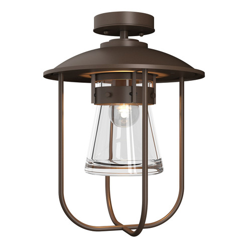 Erlenmeyer One Light Outdoor Semi-Flush Mount in Coastal Bronze (39|356015SKT75ZM0467)