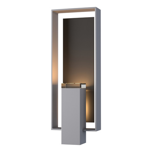 Shadow Box Two Light Outdoor Wall Sconce in Coastal Burnished Steel (39|302605SKT7814ZM0546)