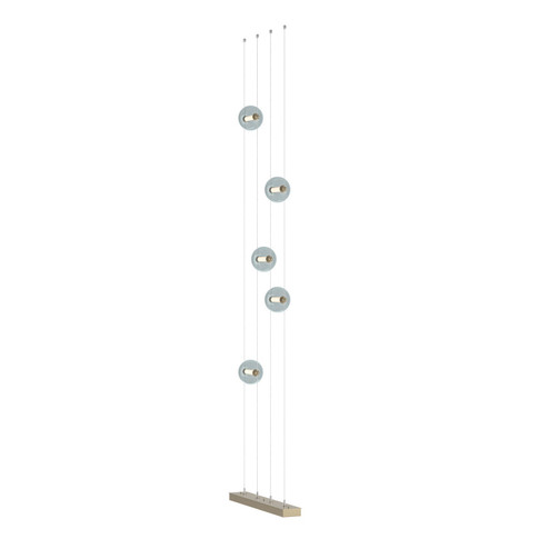 Abacus Abacus 5-Light Floor to Ceiling Plug-In LED Lamp in Soft Gold (39|289520LEDSTND84YL0668)