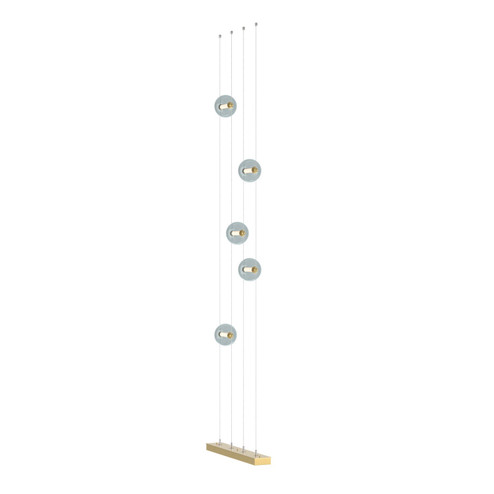 Abacus Abacus 5-Light Floor to Ceiling Plug-In LED Lamp in White (39|289520LEDSTND02GG0668)