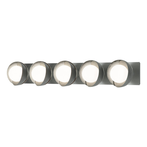 Brooklyn Five Light Bath Sconce in Vintage Platinum (39|201379SKT8285GG0711)