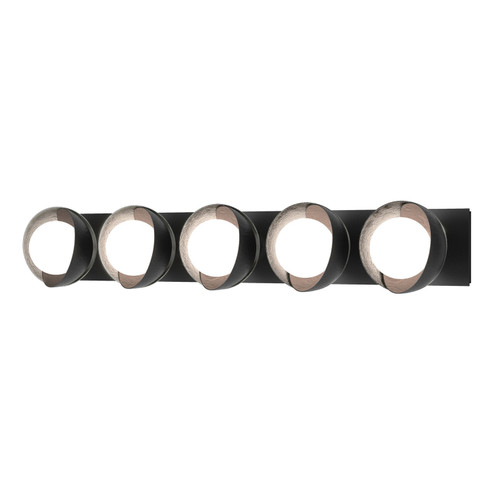 Brooklyn Brooklyn 5-Light Straight Double Shade Bath Sconce in Black (39|201379SKT1085GG0711)