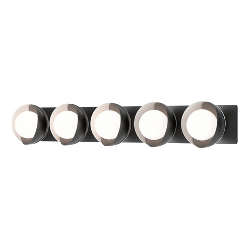 Brooklyn Brooklyn 5-Light Straight Double Shade Bath Sconce in Black (39|201379SKT1002GG0711)