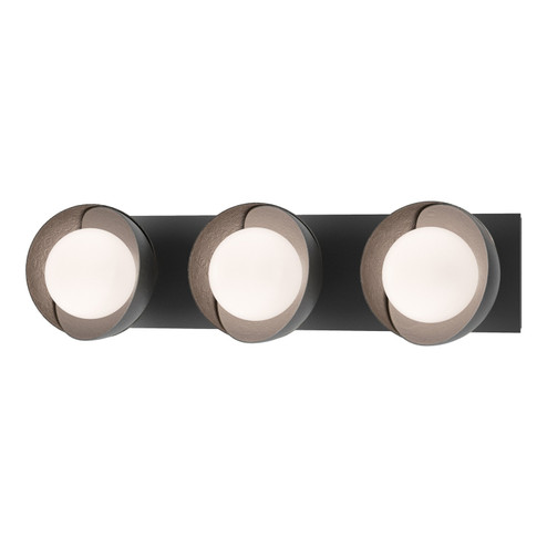 Brooklyn Three Light Bath Sconce in Black (39|201378SKT1014GG0711)
