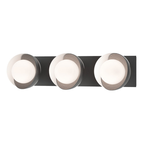 Brooklyn Brooklyn 3-Light Straight Double Shade Bath Sconce in Black (39|201378SKT1002GG0711)