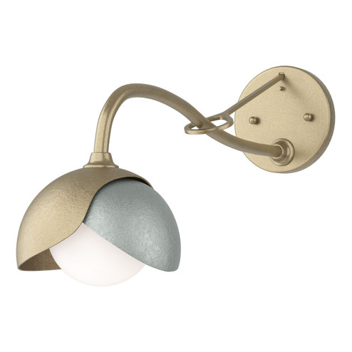 Brooklyn Brooklyn 1-Light Double Shade Long-Arm Sconce in Soft Gold (39|201377SKT8482GG0711)