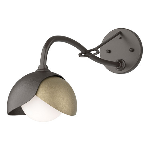 Brooklyn One Light Wall Sconce in Oil Rubbed Bronze (39|201377SKT1484GG0711)