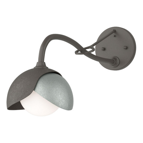 Brooklyn One Light Wall Sconce in Dark Smoke (39|201377SKT0782GG0711)