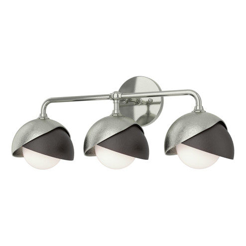 Brooklyn Brooklyn 3-Light Double Shade Bath Sconce in Sterling (39|201375SKT8514GG0711)