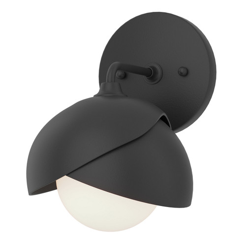 Brooklyn Brooklyn 1-Light Double Shade Bath Sconce in Black (39|201374SKT1010GG0711)