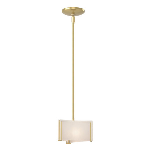 Exos Glass One Light Mini Pendant in Modern Brass (39|188100SKTMULT86BB0156)