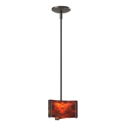 Exos Glass One Light Mini Pendant in Oil Rubbed Bronze (39|188100SKTMULT14ZB0156)