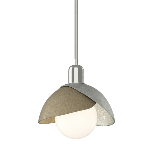 Brooklyn One Light Pendant in Sterling (39|181183SKTMULT8584)