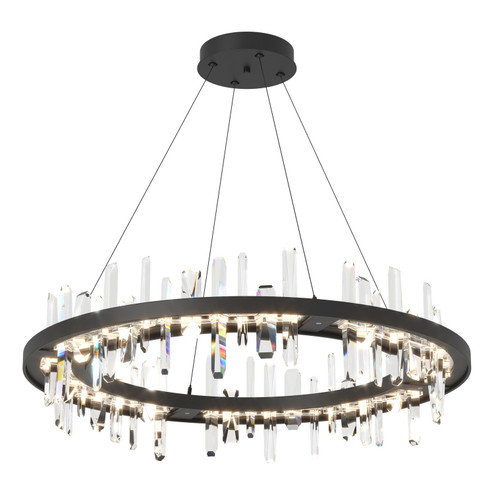 Solitude Solitude Circular LED Pendant in Black (39|139915LEDSTND10CR)