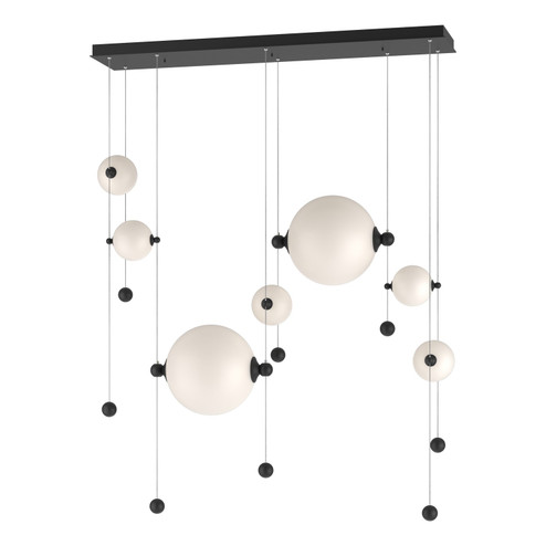 Abacus Abacus 7-Light Double Linear LED Pendant in Black (39|139054LEDSTND10GG0694)