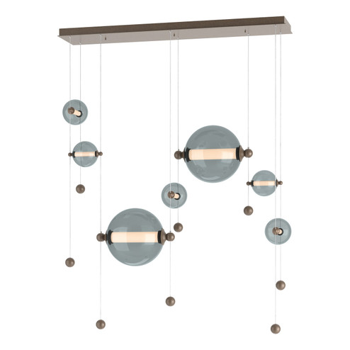Abacus Abacus 7-Light Double Linear LED Pendant in Bronze (39|139054LEDSTND05YL0694)