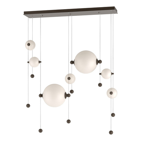 Abacus Abacus 7-Light Double Linear LED Pendant in Bronze (39|139054LEDSTND05GG0694)