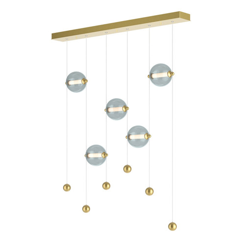 Abacus Abacus 5-Light LED Pendant in Ink (39|139050LEDSTND89GG0668)