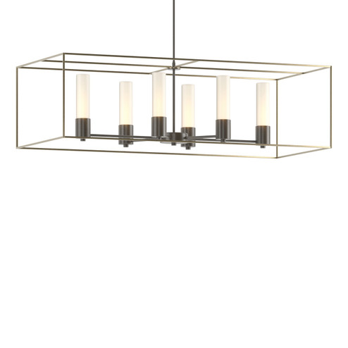 Portico Six Light Pendant in Dark Smoke (39|138940SKTMULT0784GG0392)